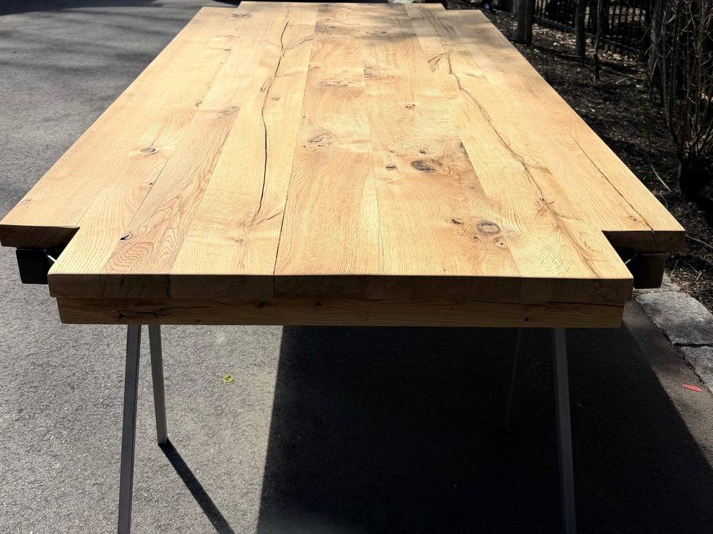 Custom wood tabletop carpentry