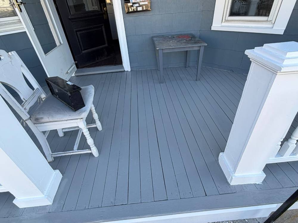 Porch floor painting in Lynn, MA